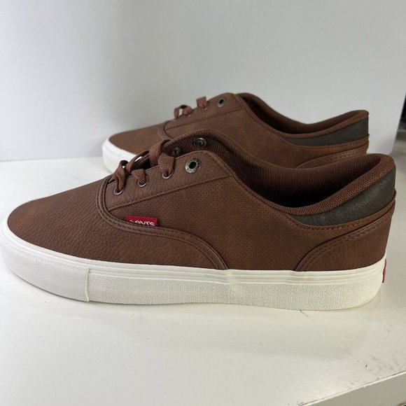 Levis Strauss Men’s SZ 9 Brown Leather Sneaker NWT  No. 51921409H - Picture 4 of 4